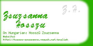 zsuzsanna hosszu business card