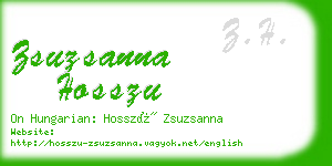 zsuzsanna hosszu business card